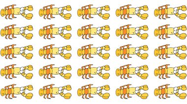 ıstakoz bal arıları vintage kumaş için tasarlanmış ile