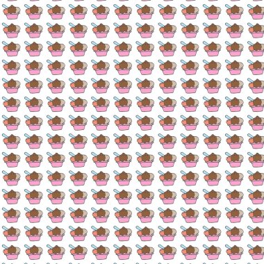 dondurma bal arıları vintage kumaş için tasarlanmış ile