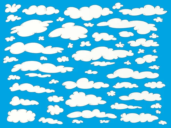 Σύννεφα έχουν σχεδιαστεί για εκλεκτής ποιότητας ύφασμα — Φωτογραφία Αρχείου