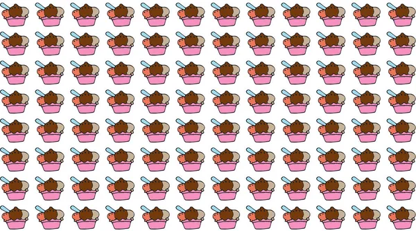 dondurma bal arıları vintage kumaş için tasarlanmış ile