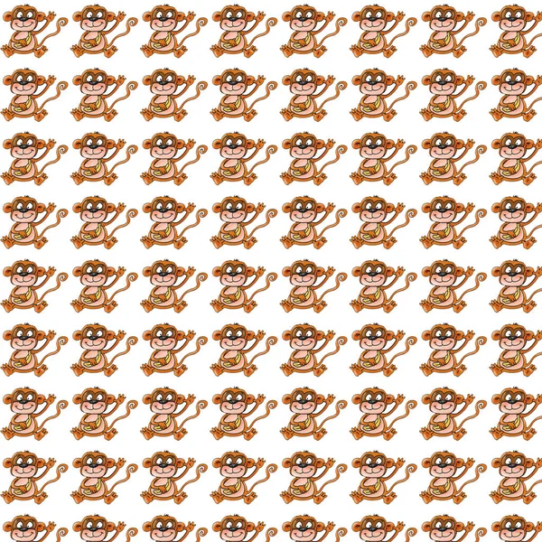 küçük maymun bal arıları vintage kumaş için tasarlanmış ile