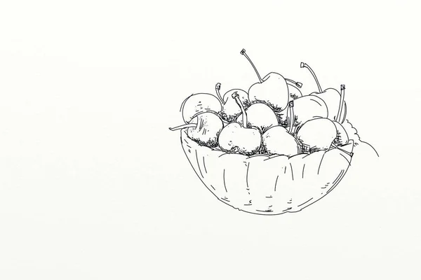 Φρούτα Εικονογράφηση Των Κερασιών — Φωτογραφία Αρχείου