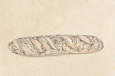 Fransız baghette, ekmek