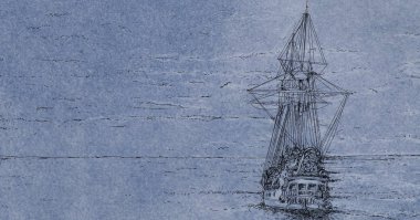 Bulutların arasından uçan bir uçak