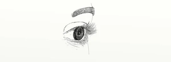 Woman Eye — стоковое фото
