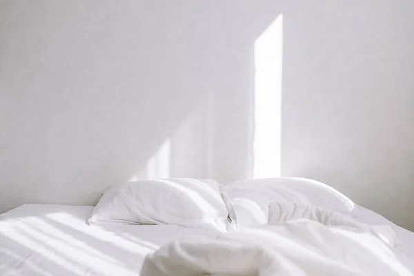 White Bed Bedroom — Stock Photo, Image