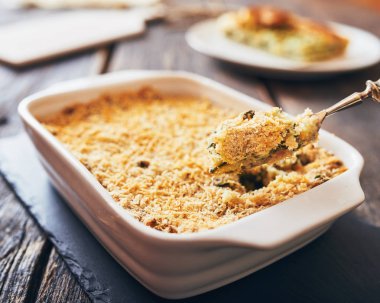 Ispanaklı - patates pastası kek