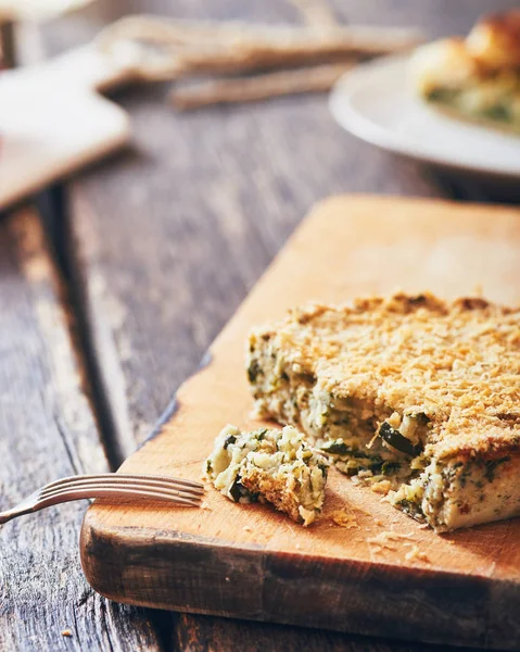 Ispanaklı - patates pastası kek