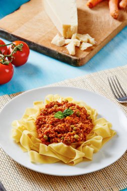 Bolognese soslu makarna tagliatelle