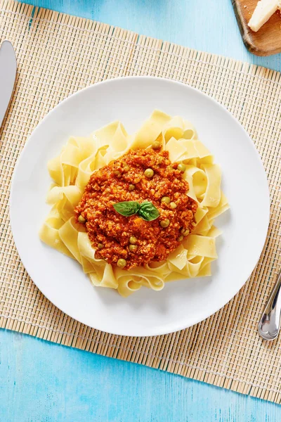Bolognese soslu makarna tagliatelle