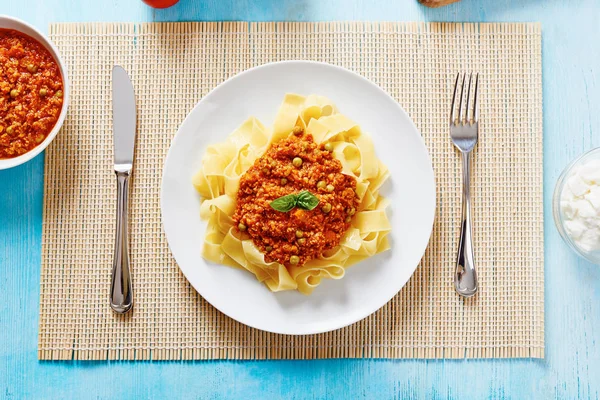 Bolognese soslu makarna tagliatelle