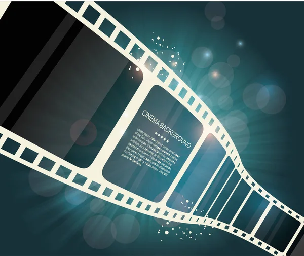 Film strip roll. Vector cinema background. — Stock Vector