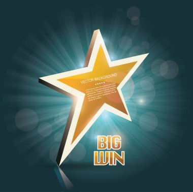 Online casino, poker, rulet, slot machi için büyük kazanmak altın işaret