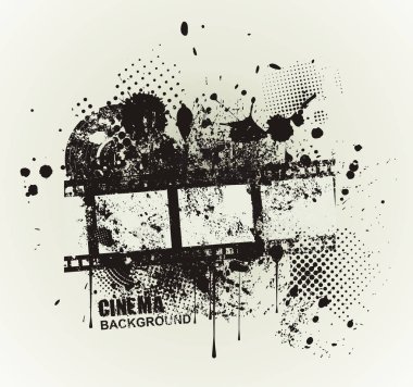 Şablon grunge sinema poster.
