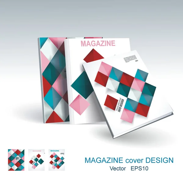 Vector ontwerp van zakelijke brochure, tijdschrift, flyer template wit — Stockvector