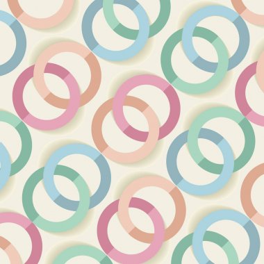 Çizilmiş daireler, vektör arka plan ile dekoratif desen.