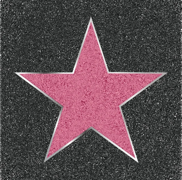 Vectorillustratie van de lege ster op Hollywood Walk. — Stockvector