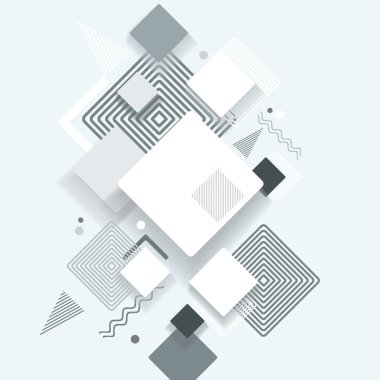 Düz geometrik desen broşürler, afişler, afişler, afişler, posterler, el ilanları için kullanılabilir..