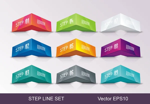 Plantilla Diseño Empresarial Con Paneles Brillantes Puede Utilizar Para Líneas — Vector de stock