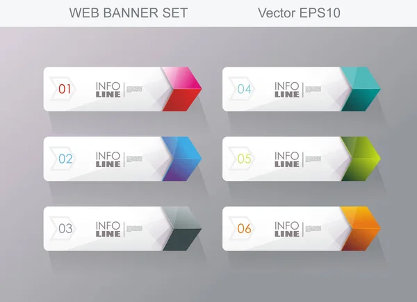 Web Banner Design Può Essere Utilizzato Layout Del Flusso Lavoro — Vettoriale Stock