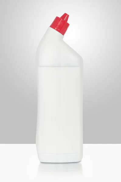 Butelkę detergentu toaleta na białym — Zdjęcie stockowe