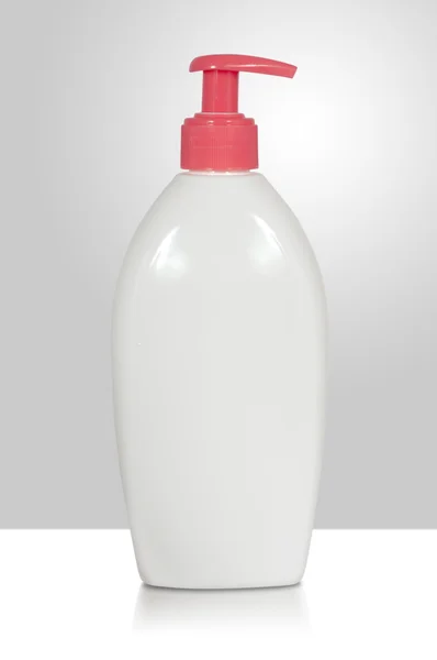 Butelka mydło w płynie biały — Zdjęcie stockowe