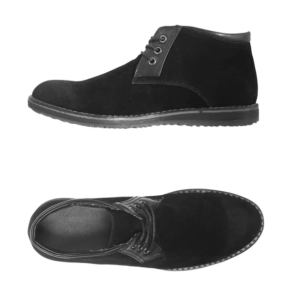 Černý muž boty — Stock fotografie