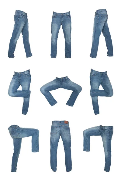 Blue male jeans — Stock Photo, Image