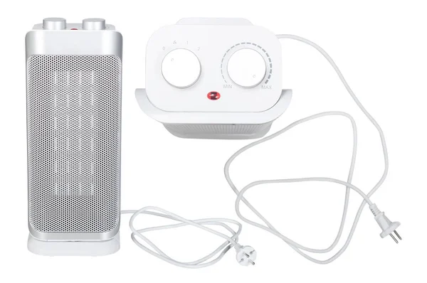 yeni elektrikli ısıtıcı üzerinde beyaz izole