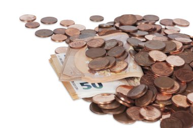 50 Euro ve madeni paralar
