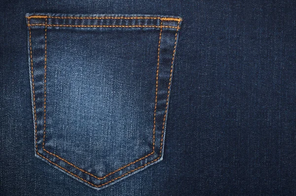 Part Women Jeans Back Pocket — Stock Photo, Image