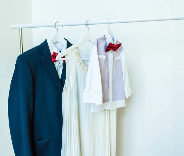 De familie kleding elegantie — Stockfoto