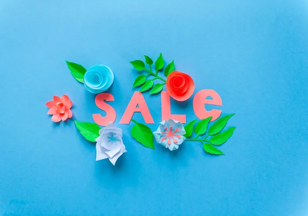 Spring Sale Banner, Sale Poster, Sale Flyer — Stock Photo, Image