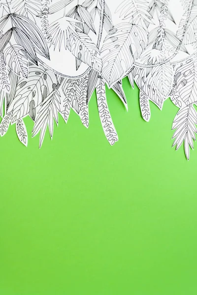 Hojas de palma tropical. Plantilla diseño . — Foto de Stock