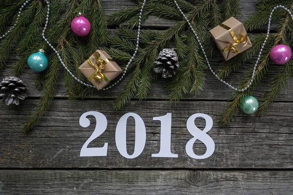 Mutlu yeni yıl ve mutlu Noeller. 2018 yazı