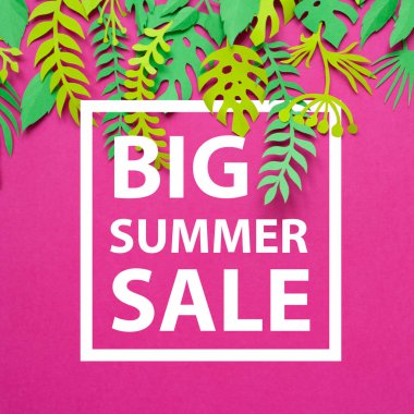 yaz satış şablonu afişi