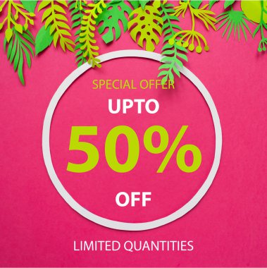 yaz satış şablonu afişi