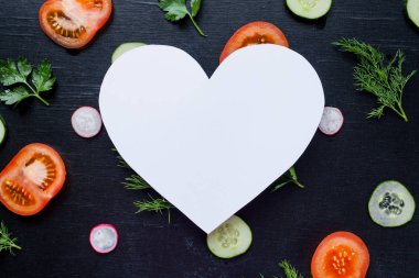 Taze sebze ile desen