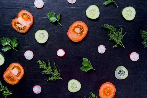 Taze sebze ile desen