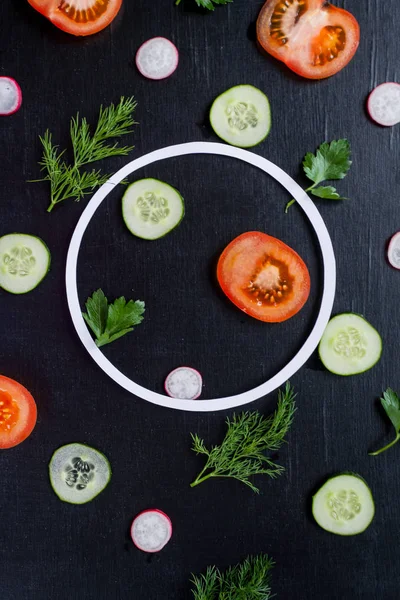 Taze sebze ile desen