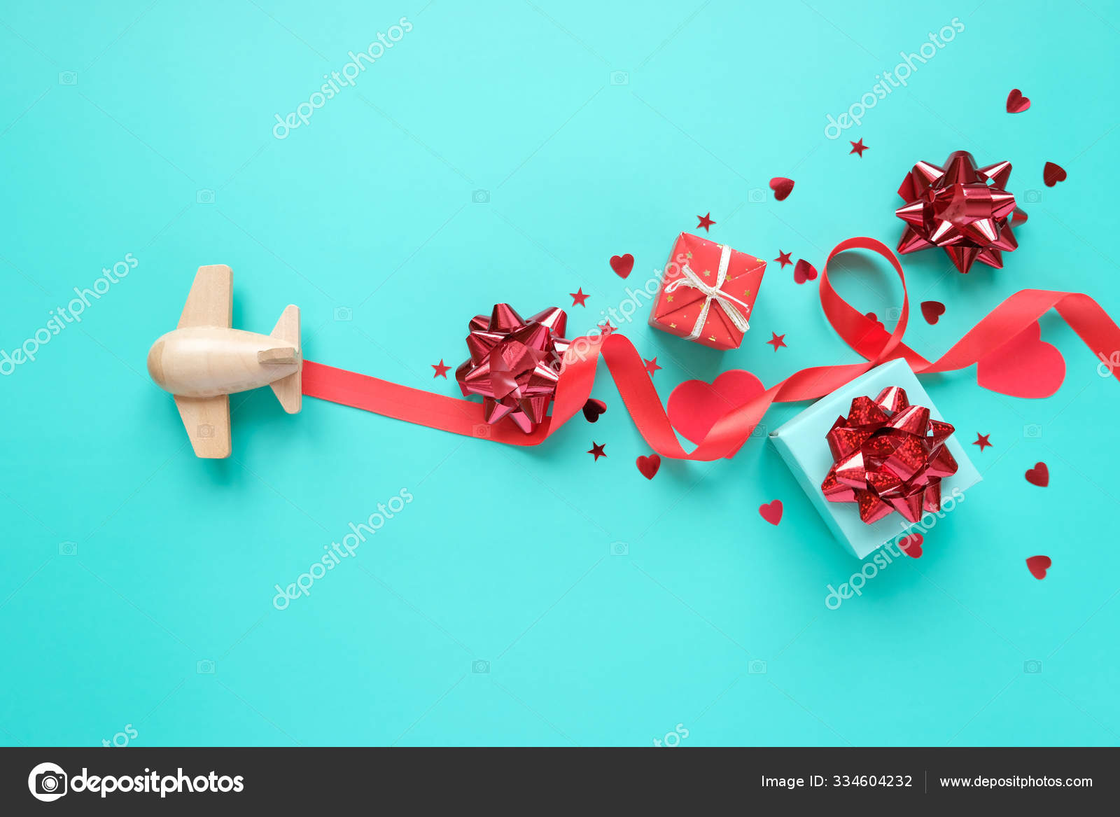 glitter toy airplane