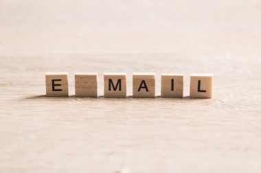 e-posta kelime ahşap unsurları toplanan
