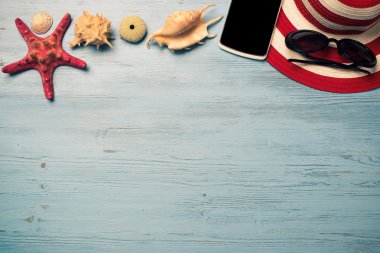 Tatil için yaz nesneleri