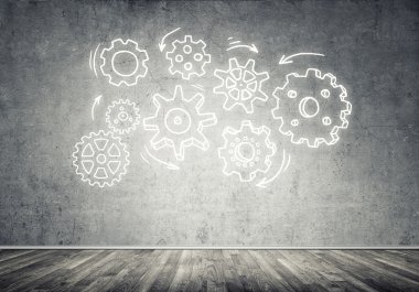 Dişli mekanizması olarak ekip çalışması kavramı