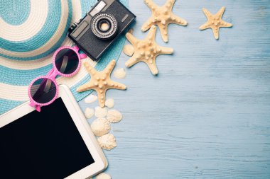 Tatil için yaz nesneleri