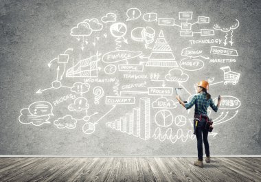 Endüstriyel inşaat ve bakım kavramı