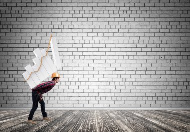 Mühendis adam yakaladığında ilerleme grafik