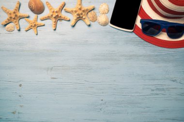 Tatil için yaz nesneleri