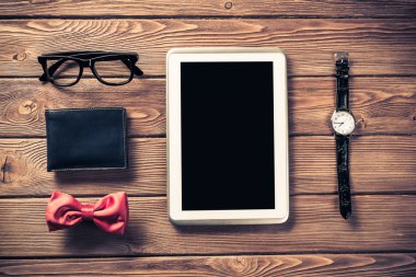 Tahta masayı hipster