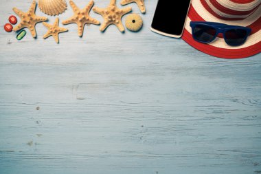 Tatil için yaz nesneleri